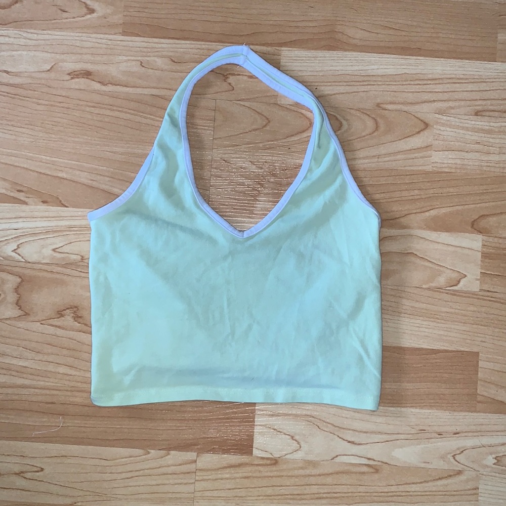 Brandy Melville Light Green Halter Top